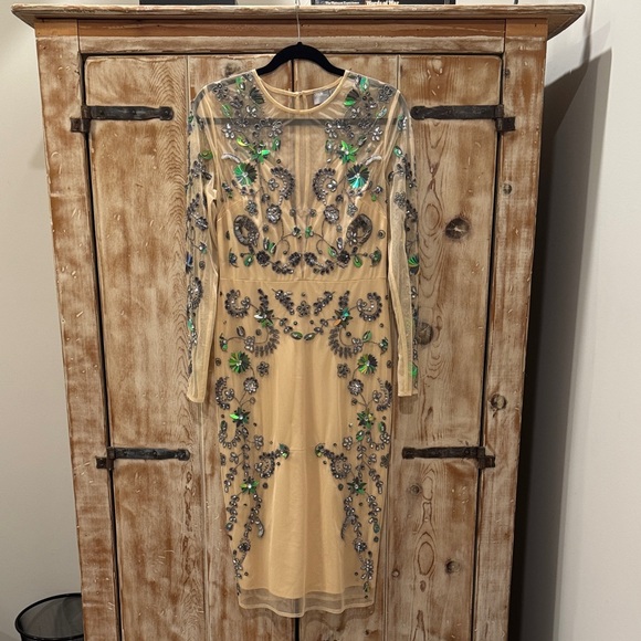 ASOS Dresses & Skirts - Stunning ASOS nude embellished dress NWOT